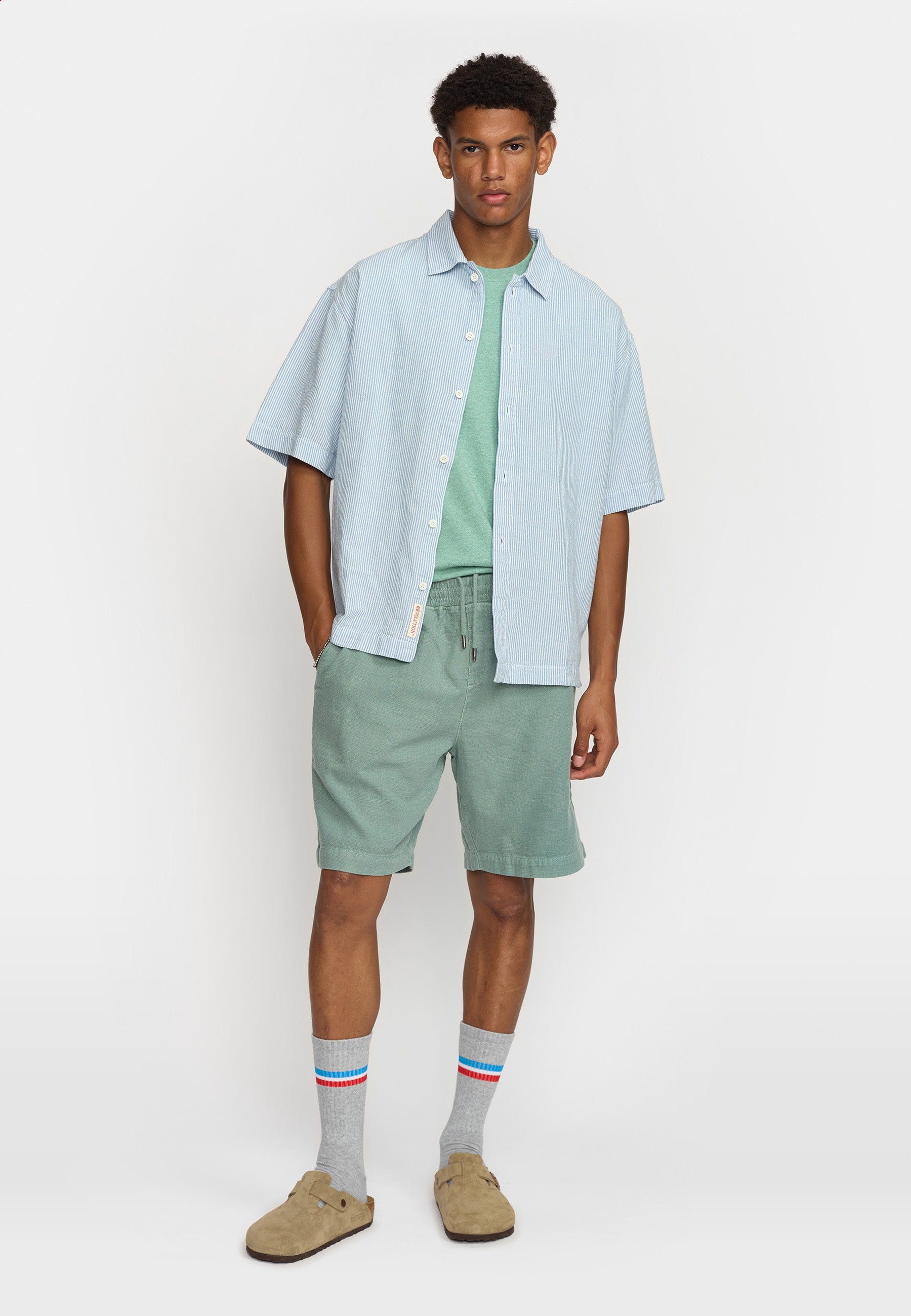 Revolution Oversize Short-sleeved Shirt Short-sleeve shirts Blue