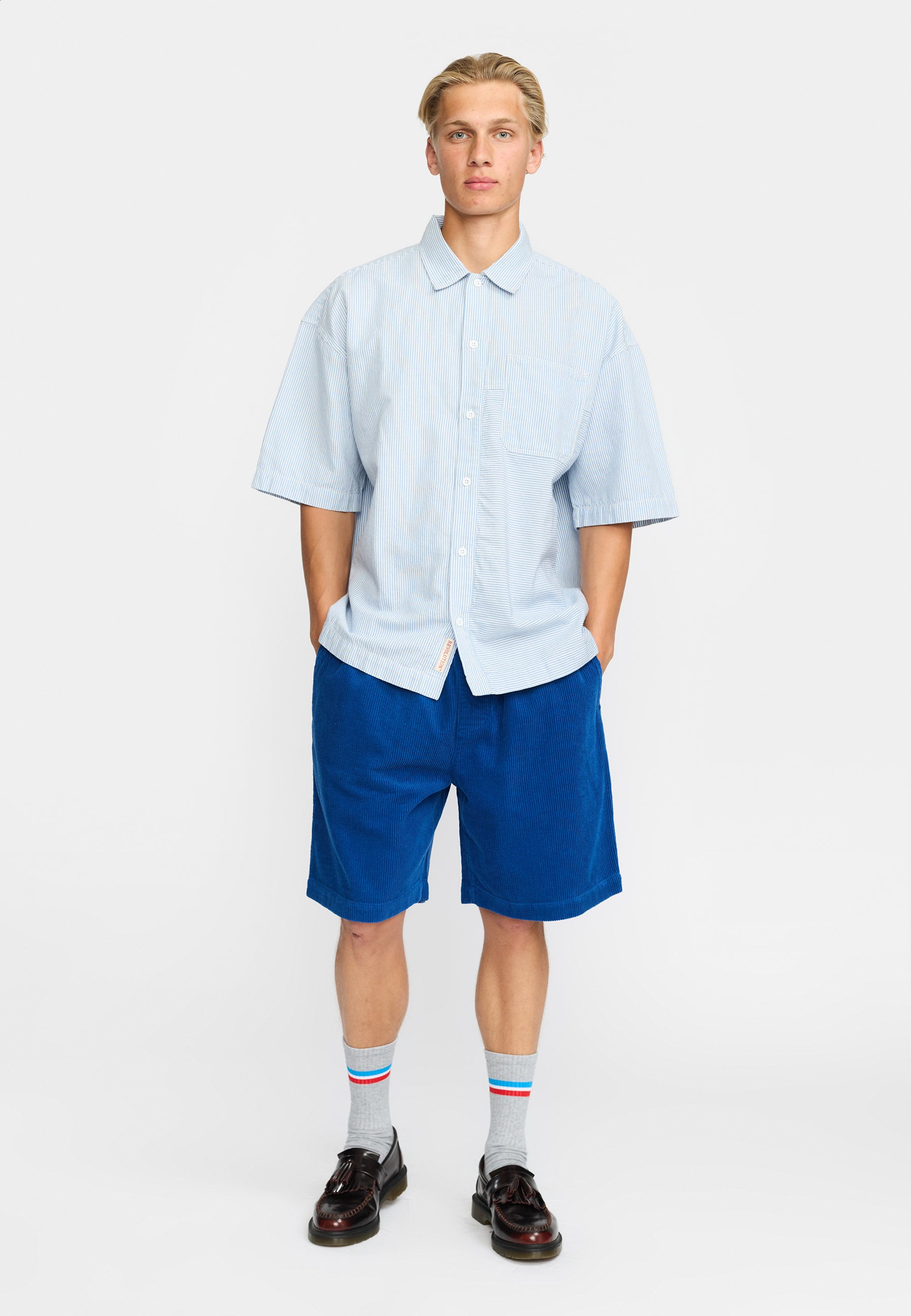 Revolution Oversize Short-sleeved Shirt Short-sleeve shirts Blue