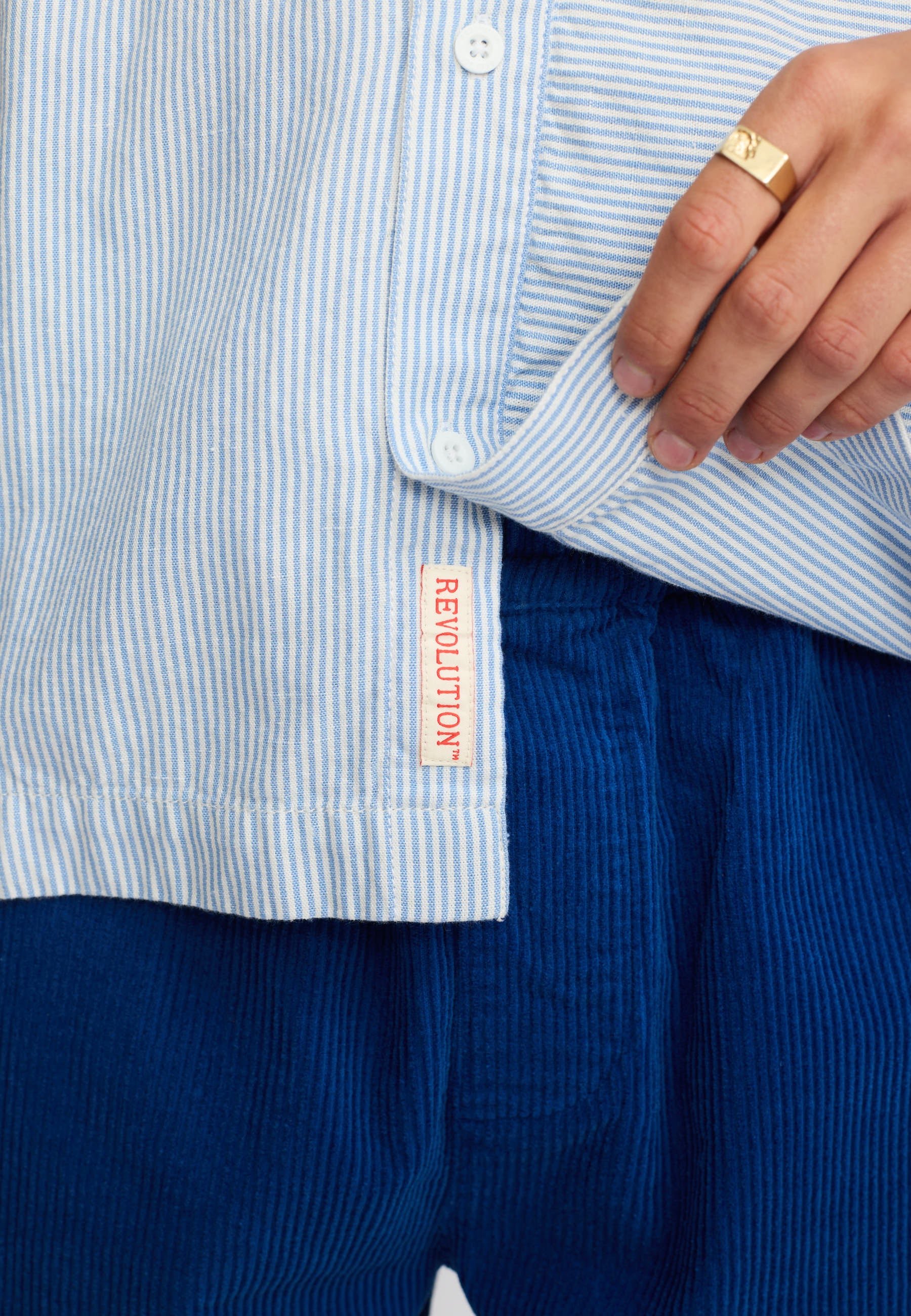 Revolution Oversize Short-sleeved Shirt Short-sleeve shirts Blue