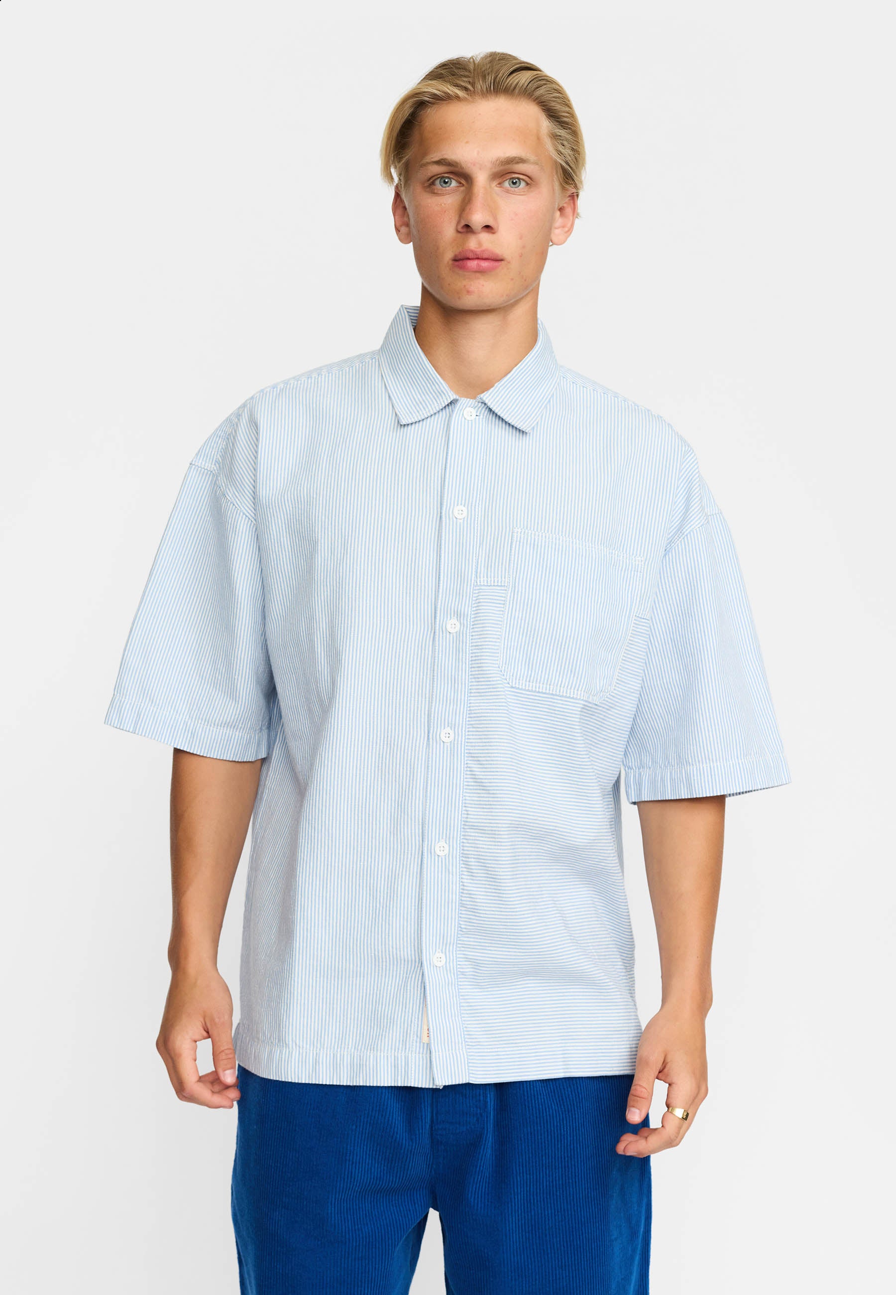Revolution Oversize Short-sleeved Shirt Short-sleeve shirts Blue