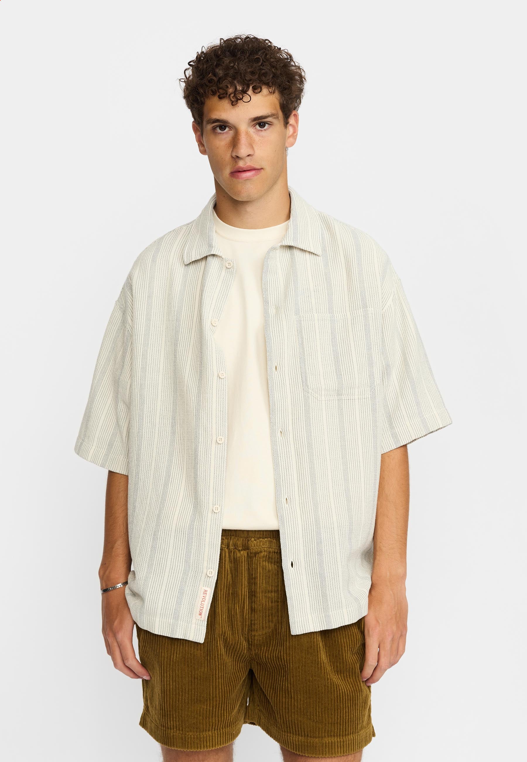 Revolution Oversize Short-sleeved Shirt Short-sleeve shirts Offwhite