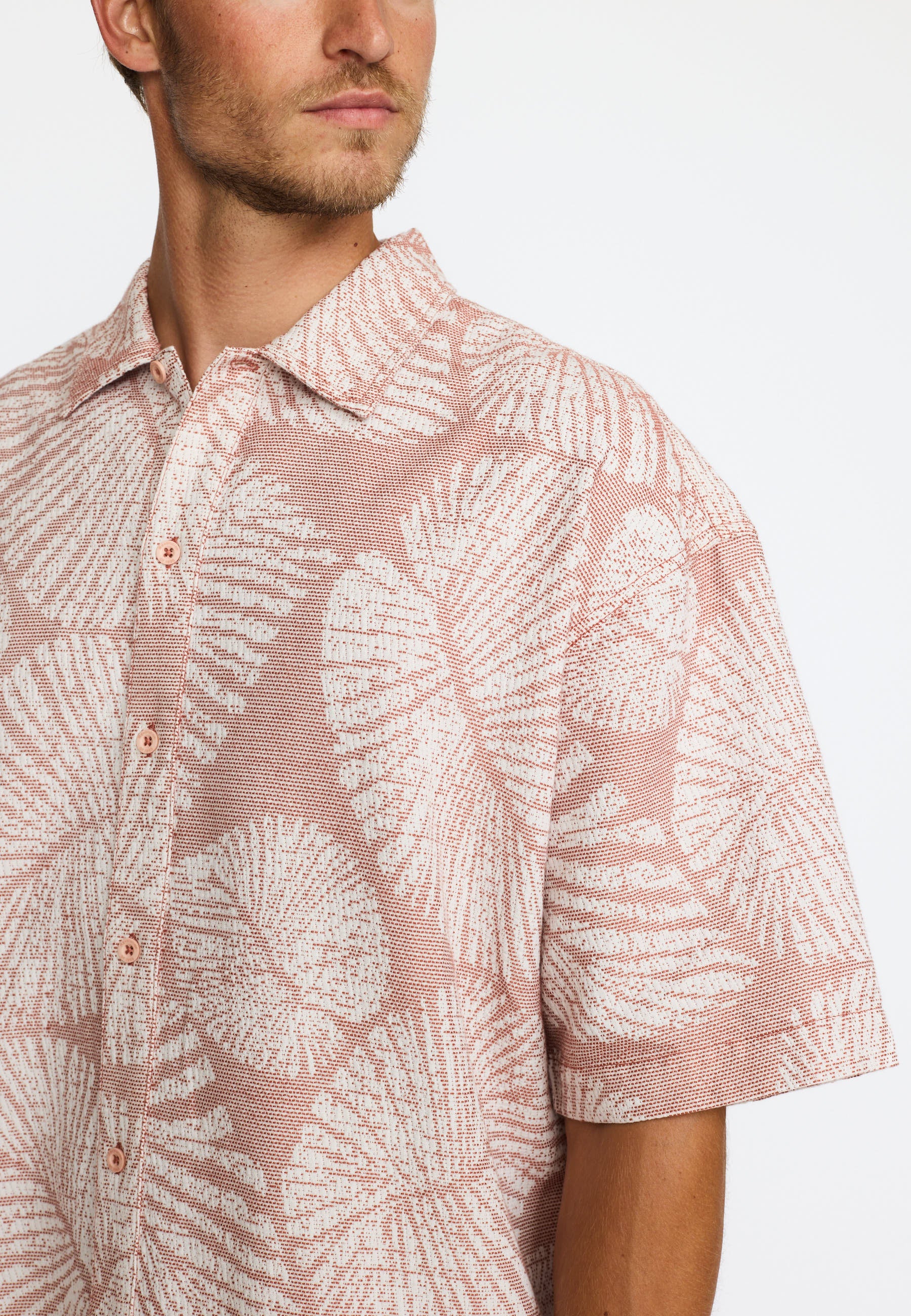 Revolution Oversize Short-sleeved Shirt Short-sleeve shirts Darkorange