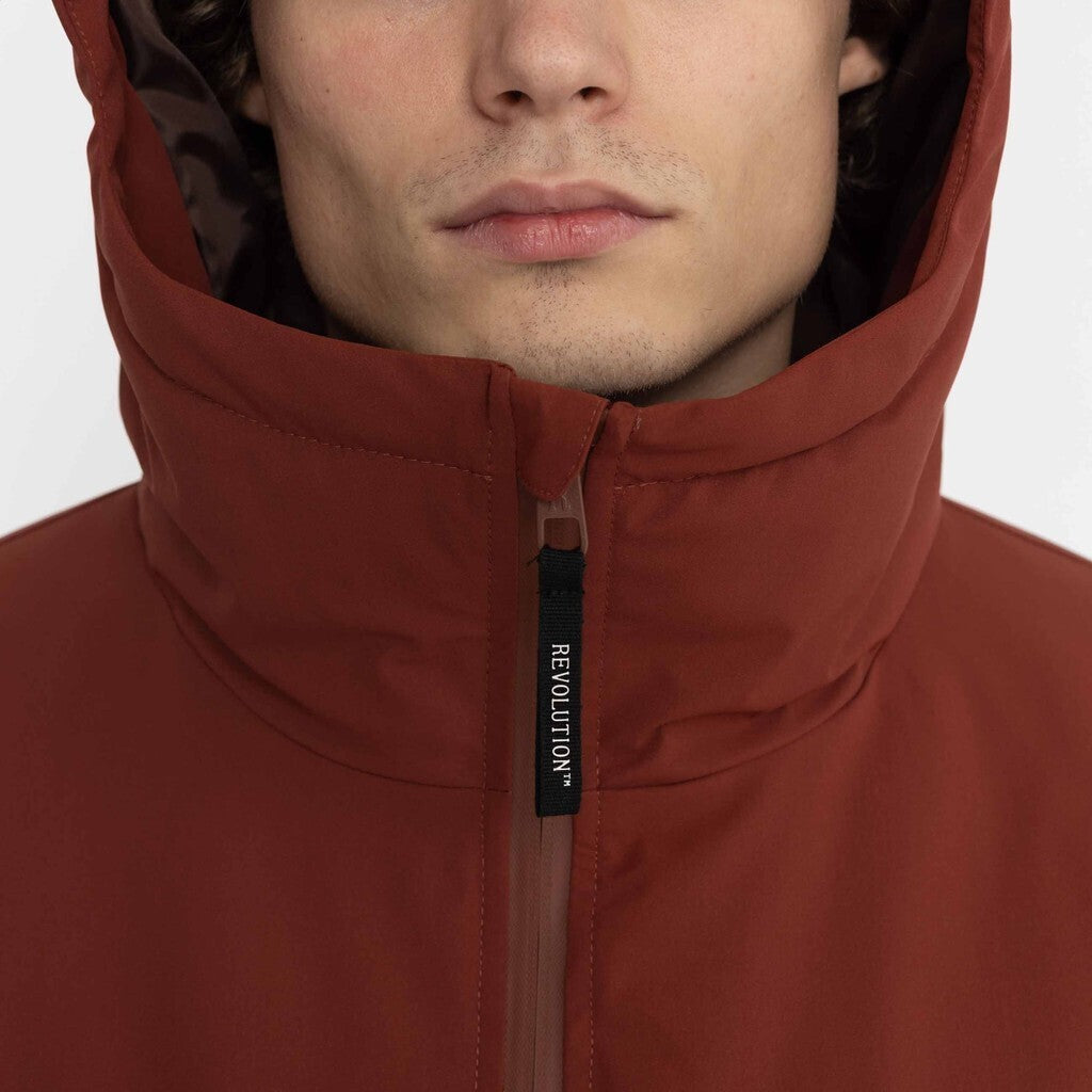 Revolution Padded City Jacket Winter Outerwear Darkred