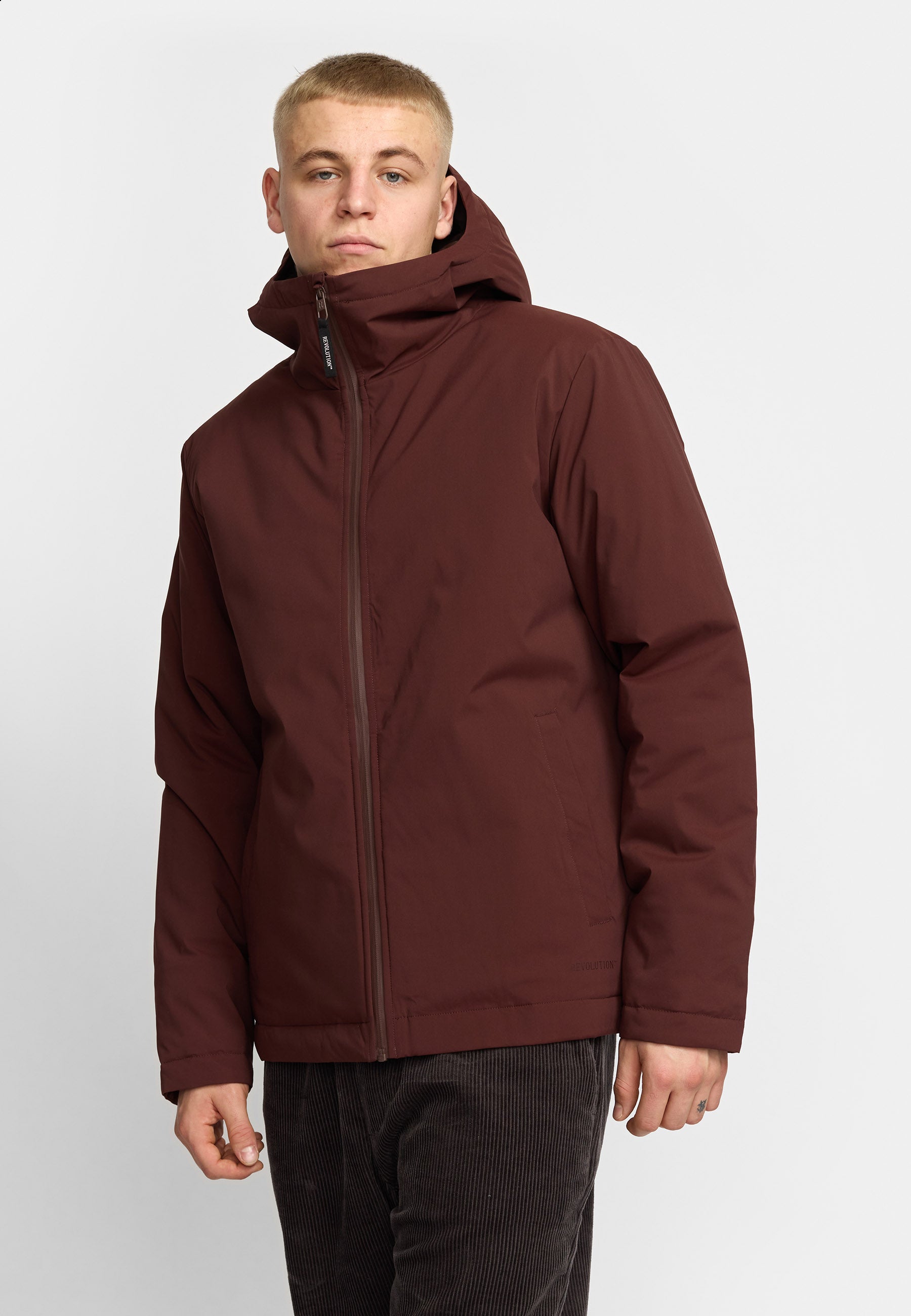 Revolution Padded City Jacket Winter Outerwear Burgundy