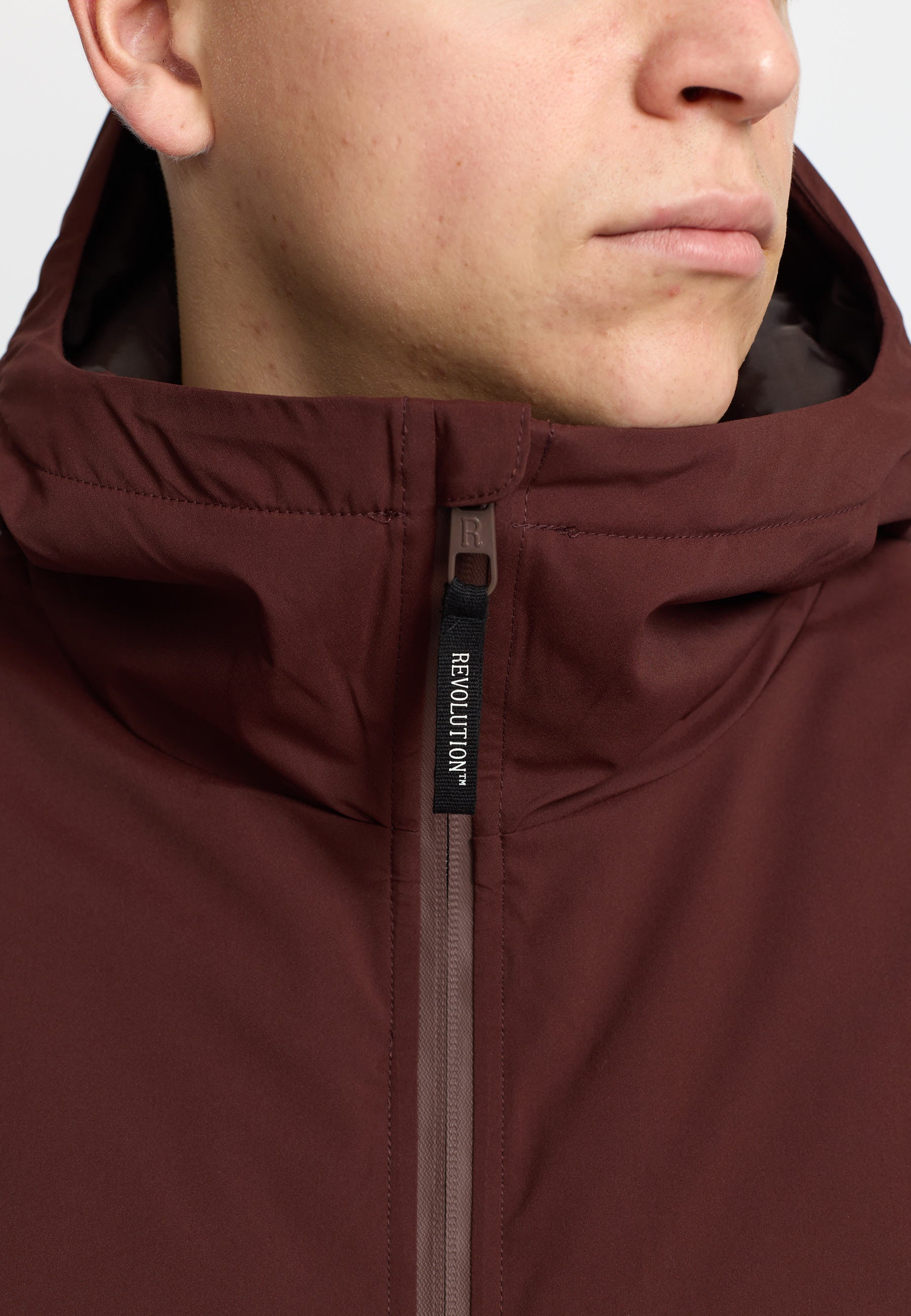 Revolution Padded City Jacket Winter Outerwear Burgundy