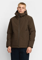 Revolution Padded City Jacket Winter Outerwear Darkbrown