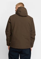 Revolution Padded City Jacket Winter Outerwear Darkbrown