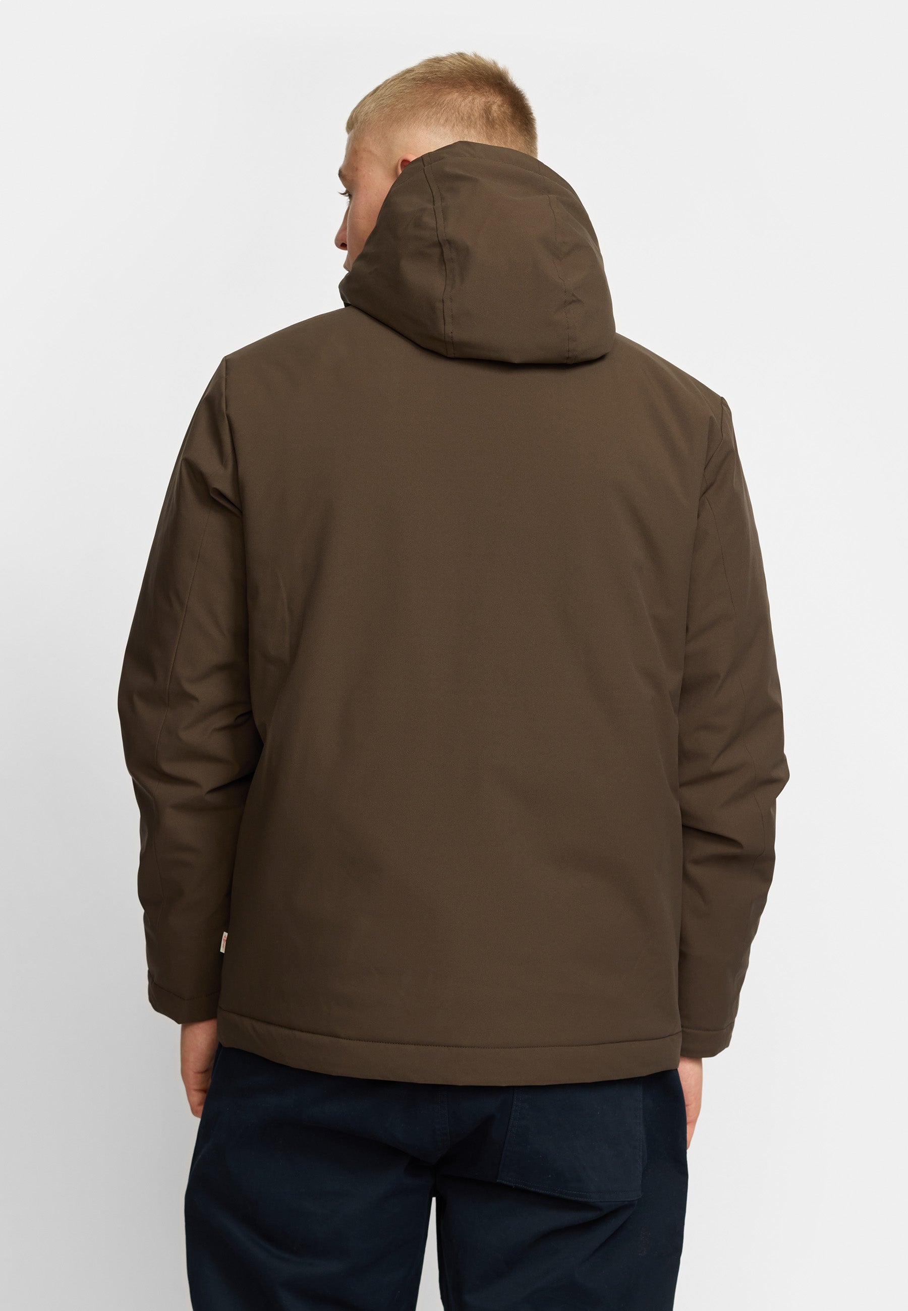 Revolution Padded City Jacket Winter Outerwear Darkbrown