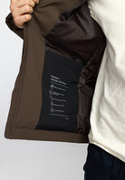 Revolution Padded City Jacket Winter Outerwear Darkbrown
