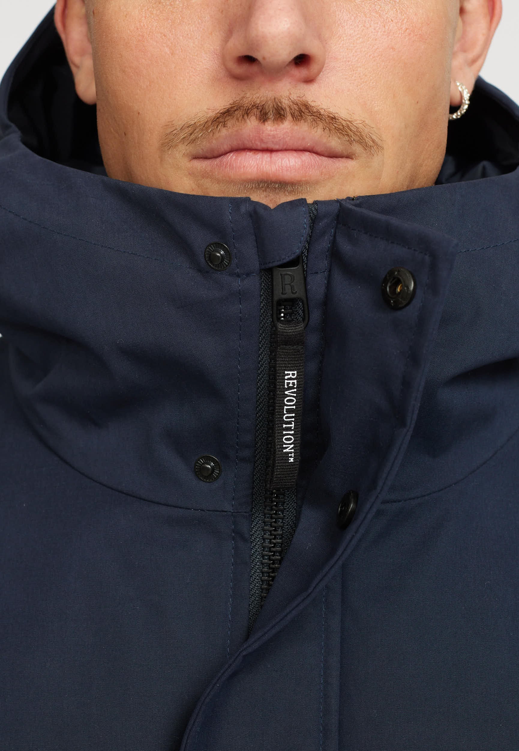 Revolution Padded City Jacket Winter Outerwear Navy