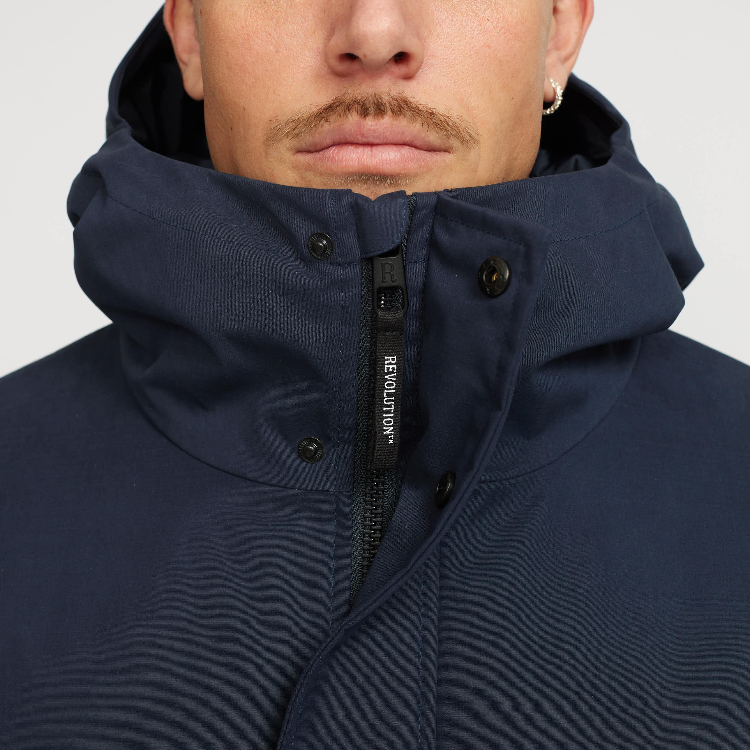 Revolution Padded City Jacket Winter Outerwear Navy