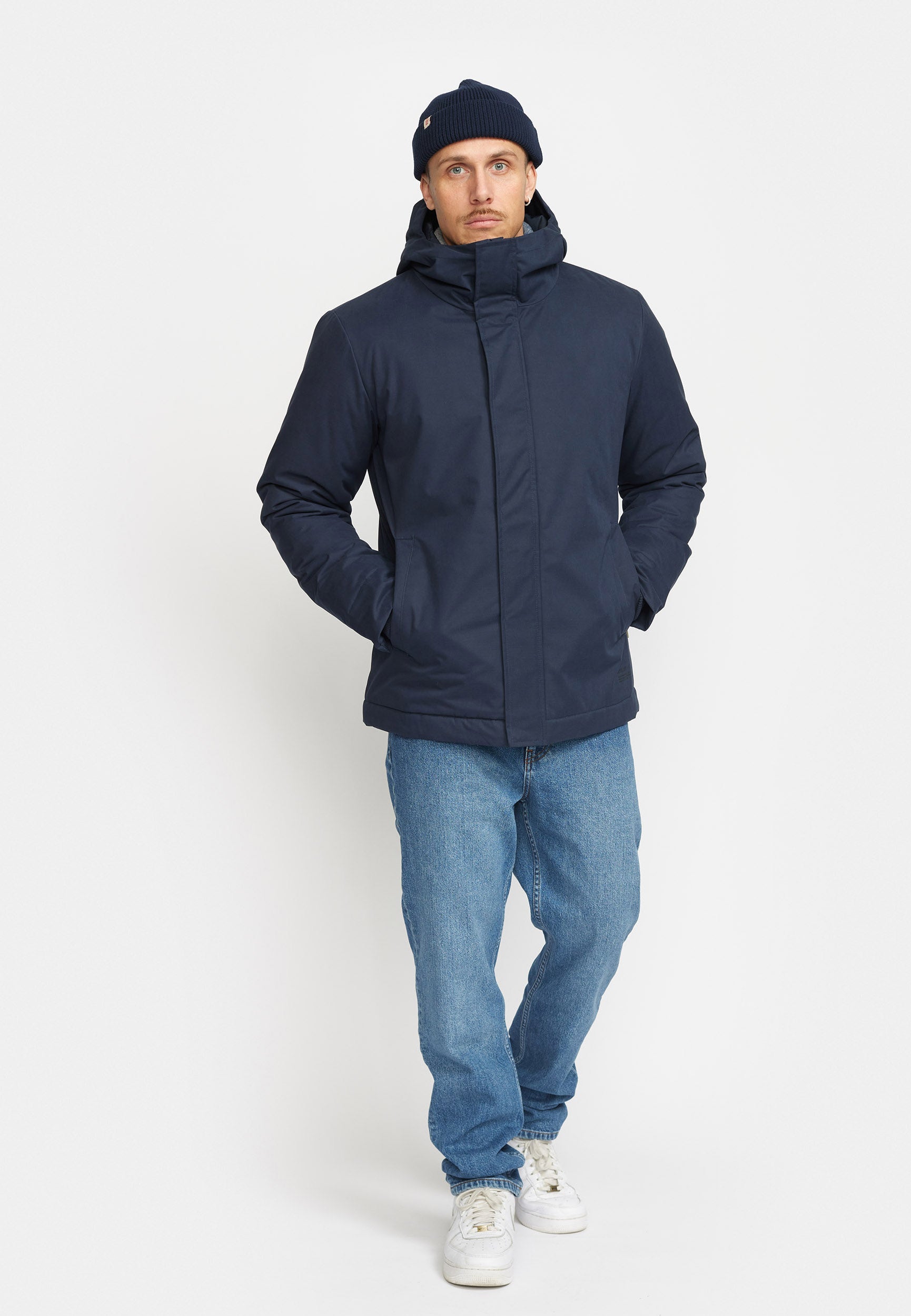 Revolution Padded City Jacket Winter Outerwear Navy