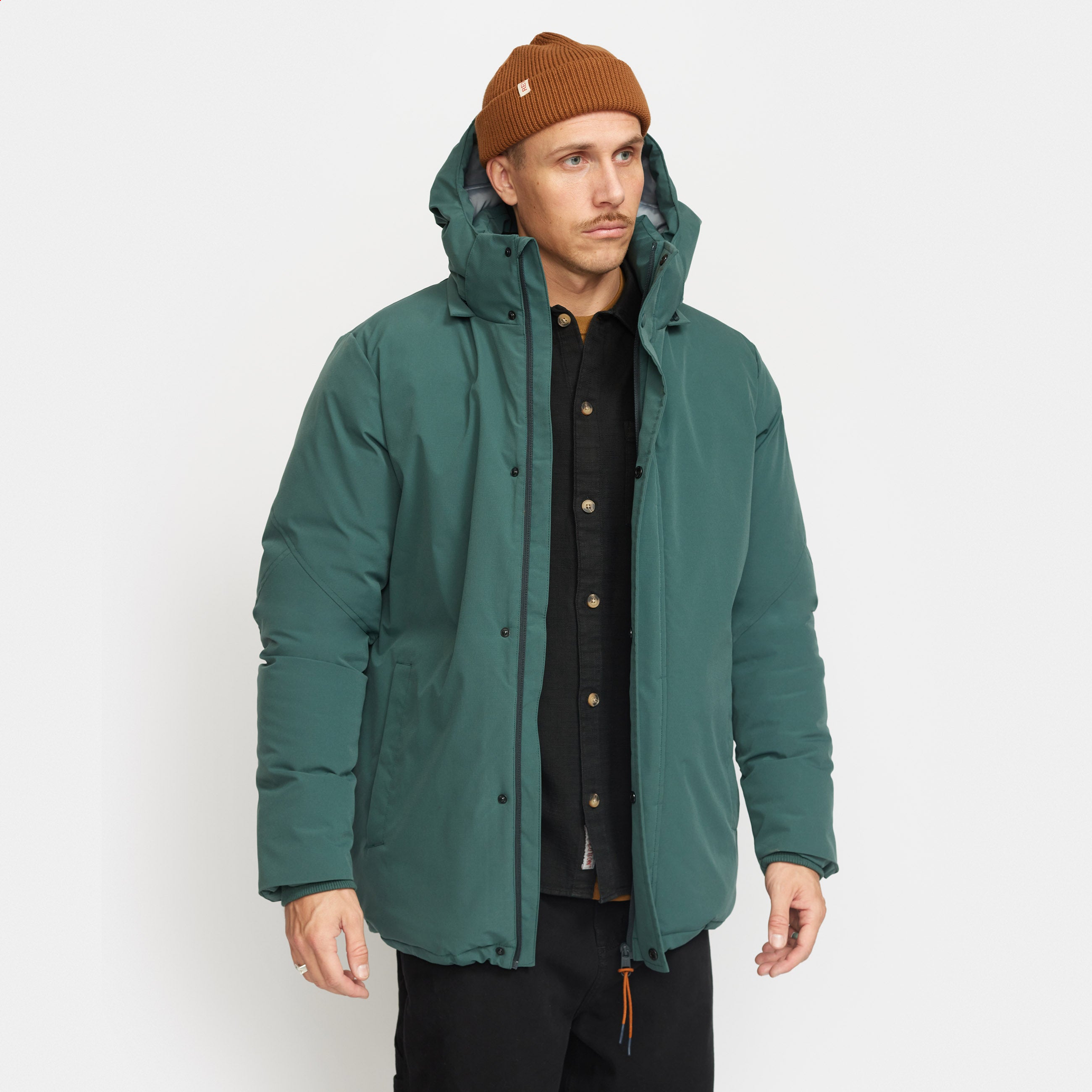 Revolution Padded City Puffer Winter Outerwear Darkgreen