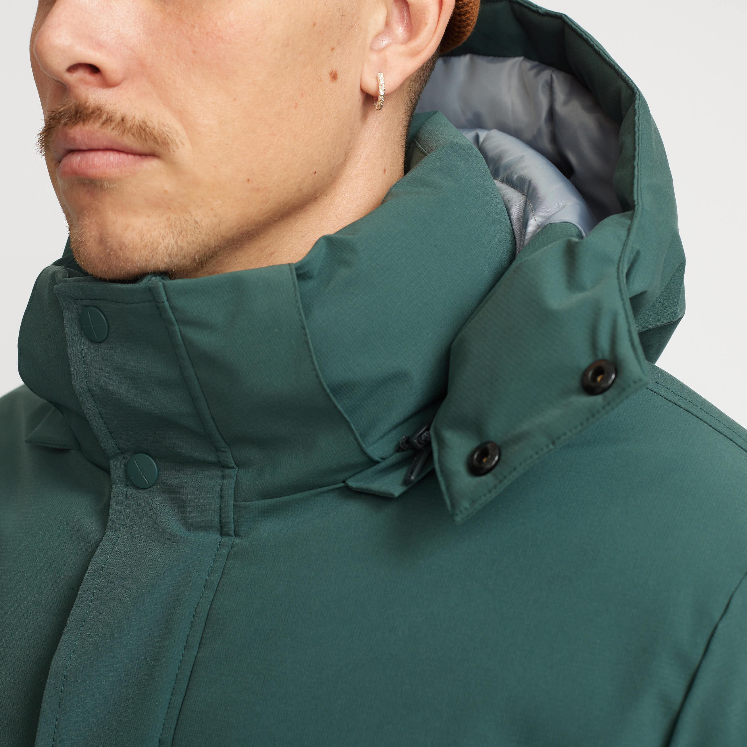 Revolution Padded City Puffer Winter Outerwear Darkgreen