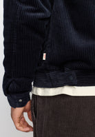Revolution Padded Corduroy Jacket Winter Outerwear Darknavy