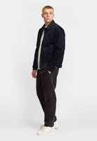 Revolution Padded Corduroy Jacket Winter Outerwear Darknavy