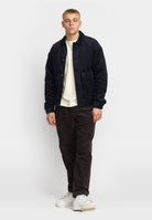 Revolution Padded Corduroy Jacket Winter Outerwear Darknavy