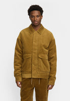Revolution Padded Corduroy Jacket Winter Outerwear Dustbrown