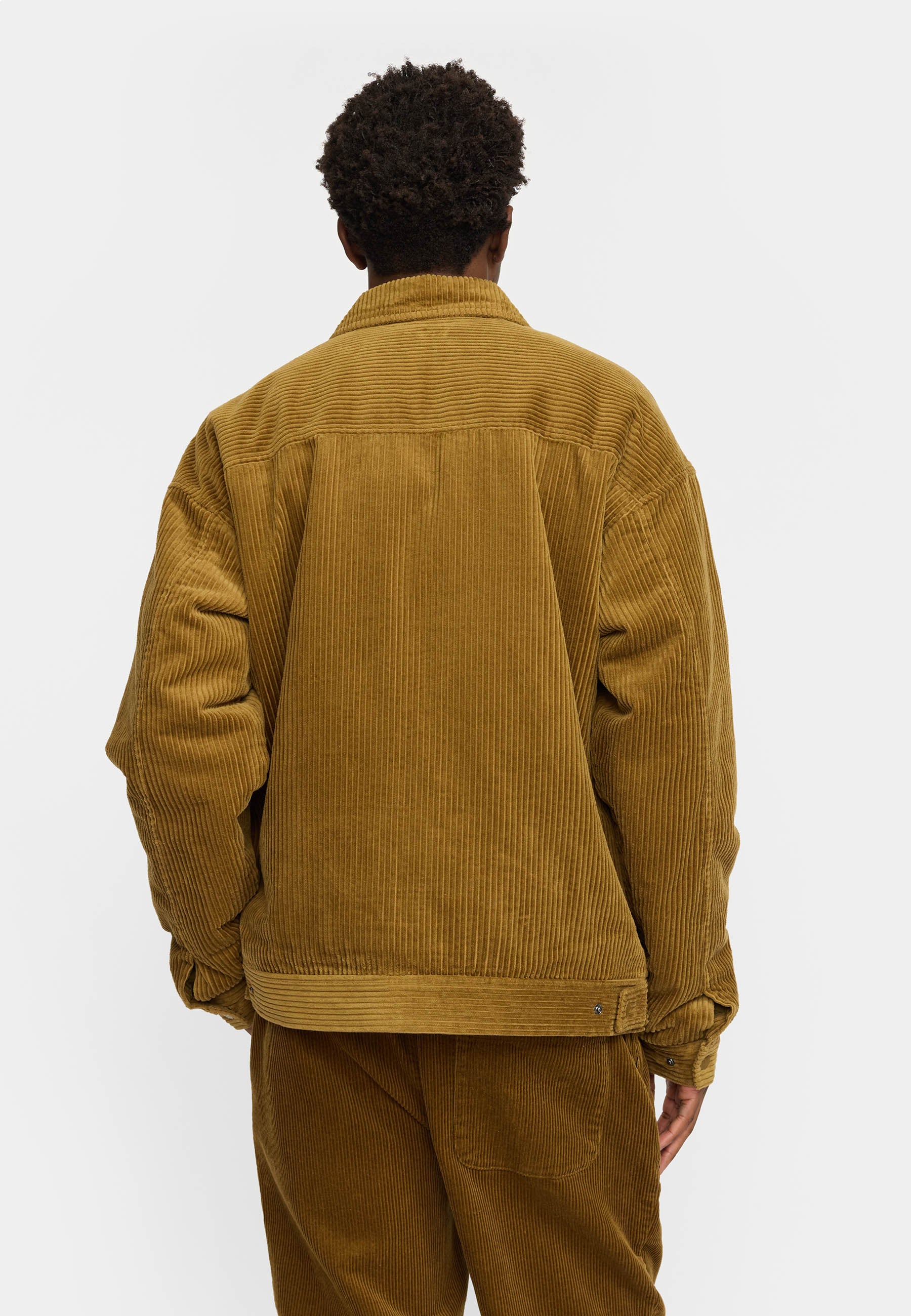Revolution Padded Corduroy Jacket Winter Outerwear Dustbrown