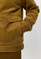 Revolution Padded Corduroy Jacket Winter Outerwear Dustbrown