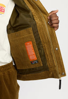Revolution Padded Corduroy Jacket Winter Outerwear Dustbrown