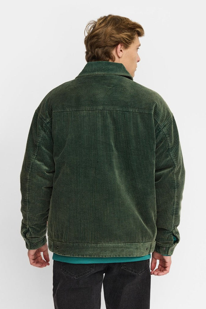 Revolution Padded Corduroy Jacket Winter Outerwear Green