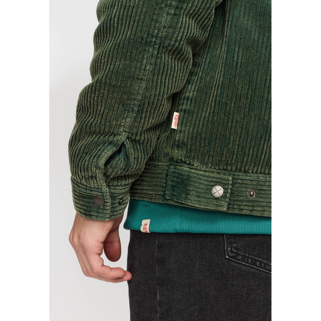 Revolution Padded Corduroy Jacket Winter Outerwear Green