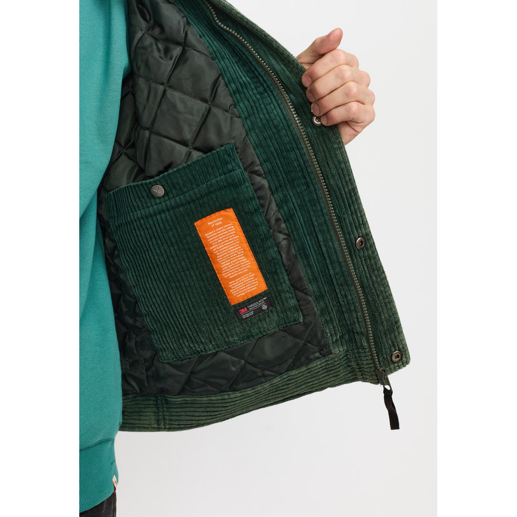 Revolution Padded Corduroy Jacket Winter Outerwear Green