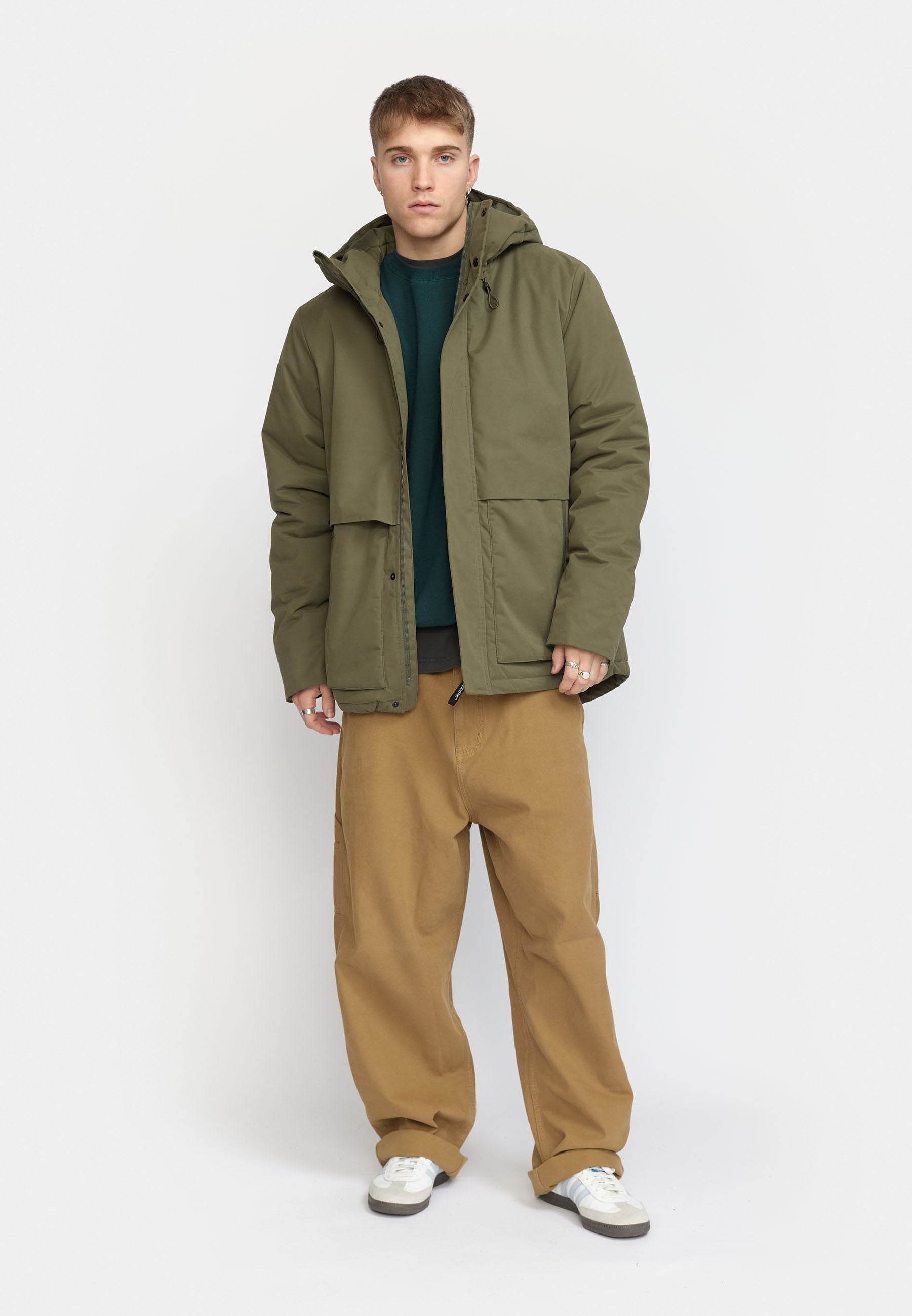 Revolution Padded Hiker Jacket Winter Outerwear Army