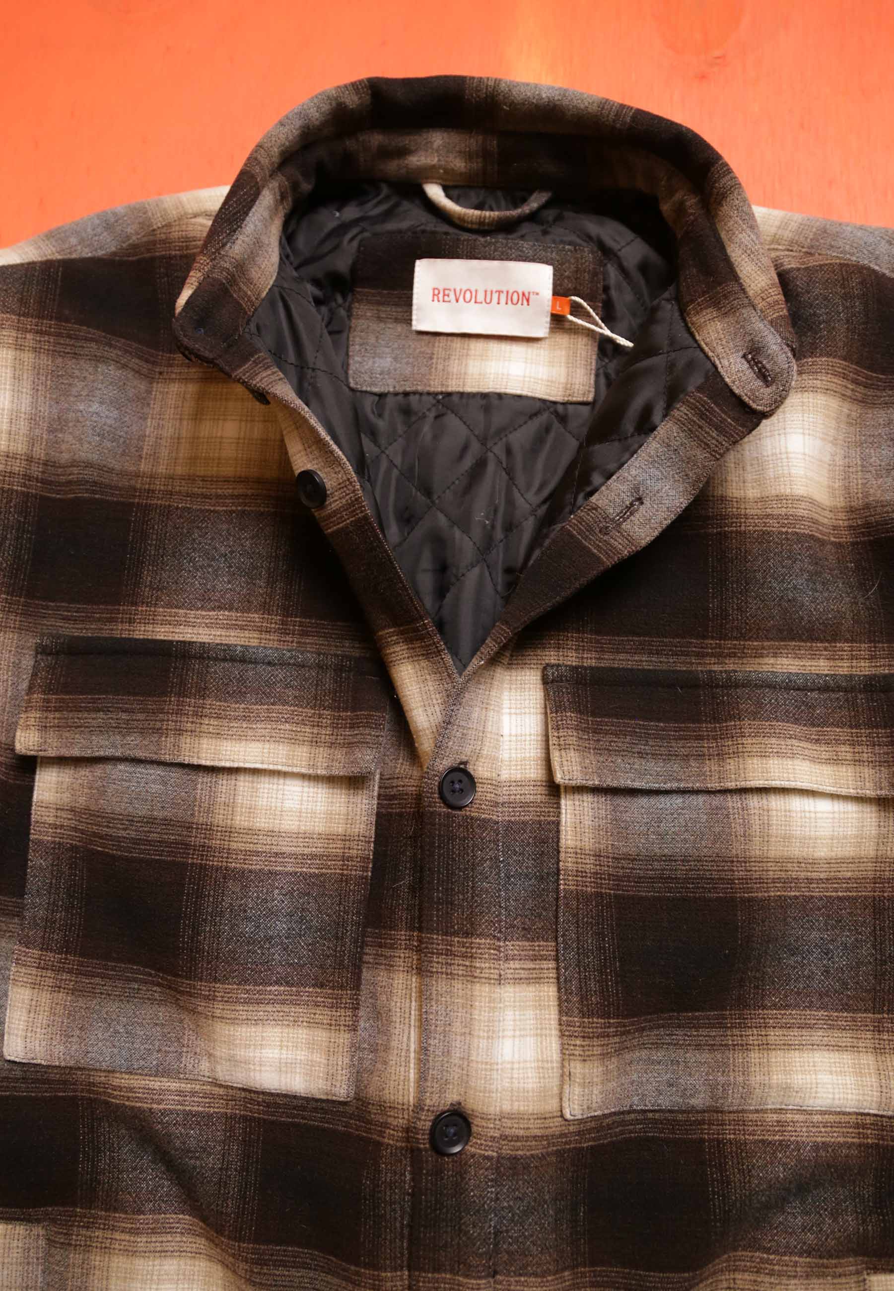 Revolution Padded Overshirt Vintaged Khaki