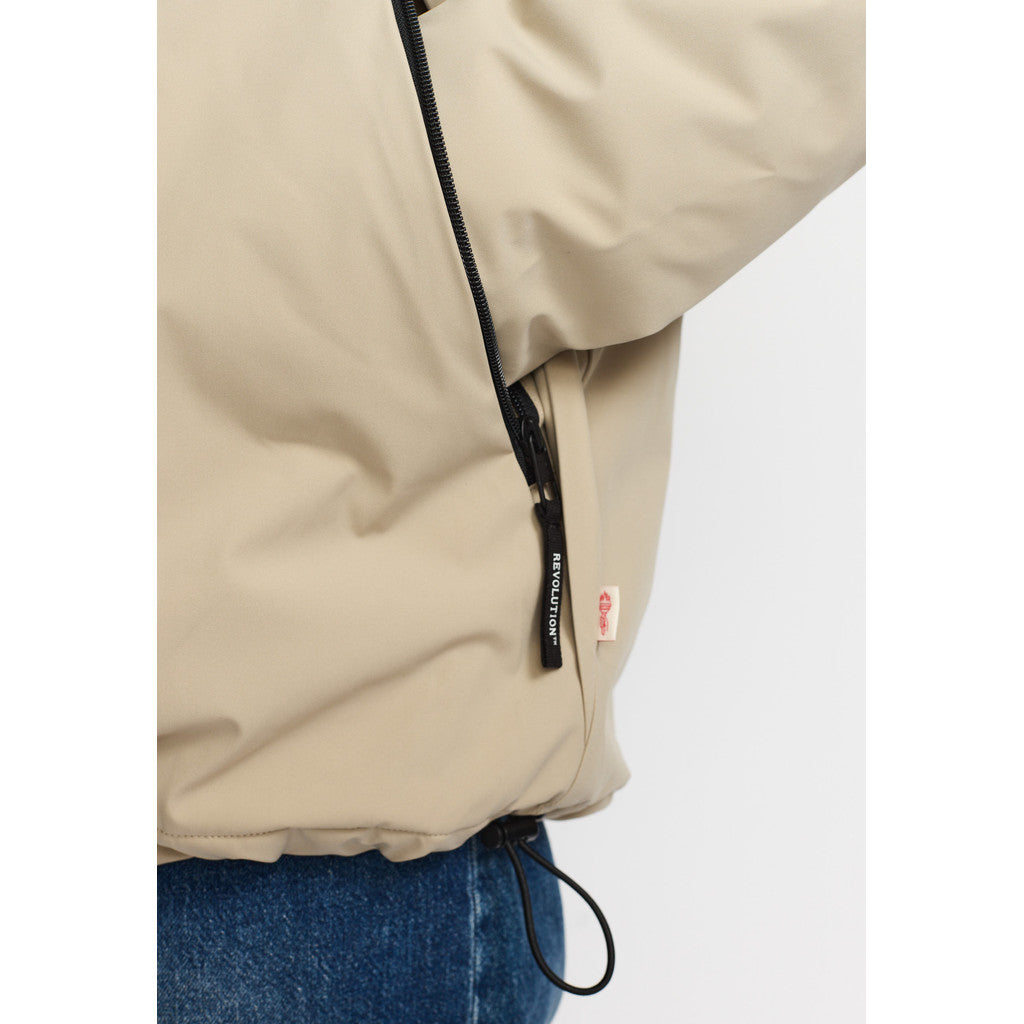 Revolution Padded Tech Jacket Winter Outerwear Beige