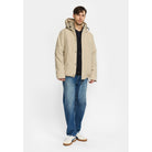 Revolution Padded Tech Jacket Winter Outerwear Beige