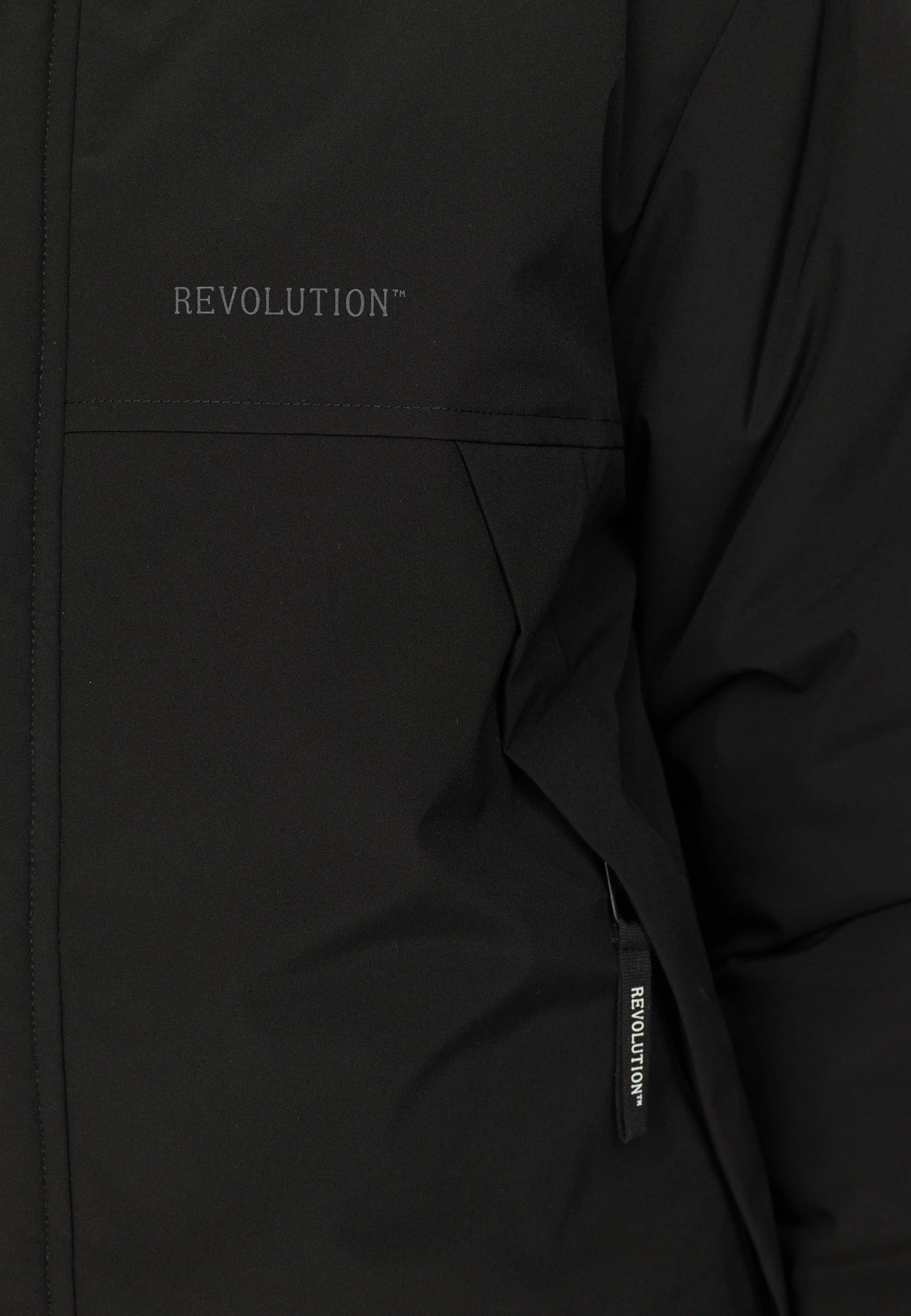 Revolution Padded Tech Jacket Winter Outerwear Black