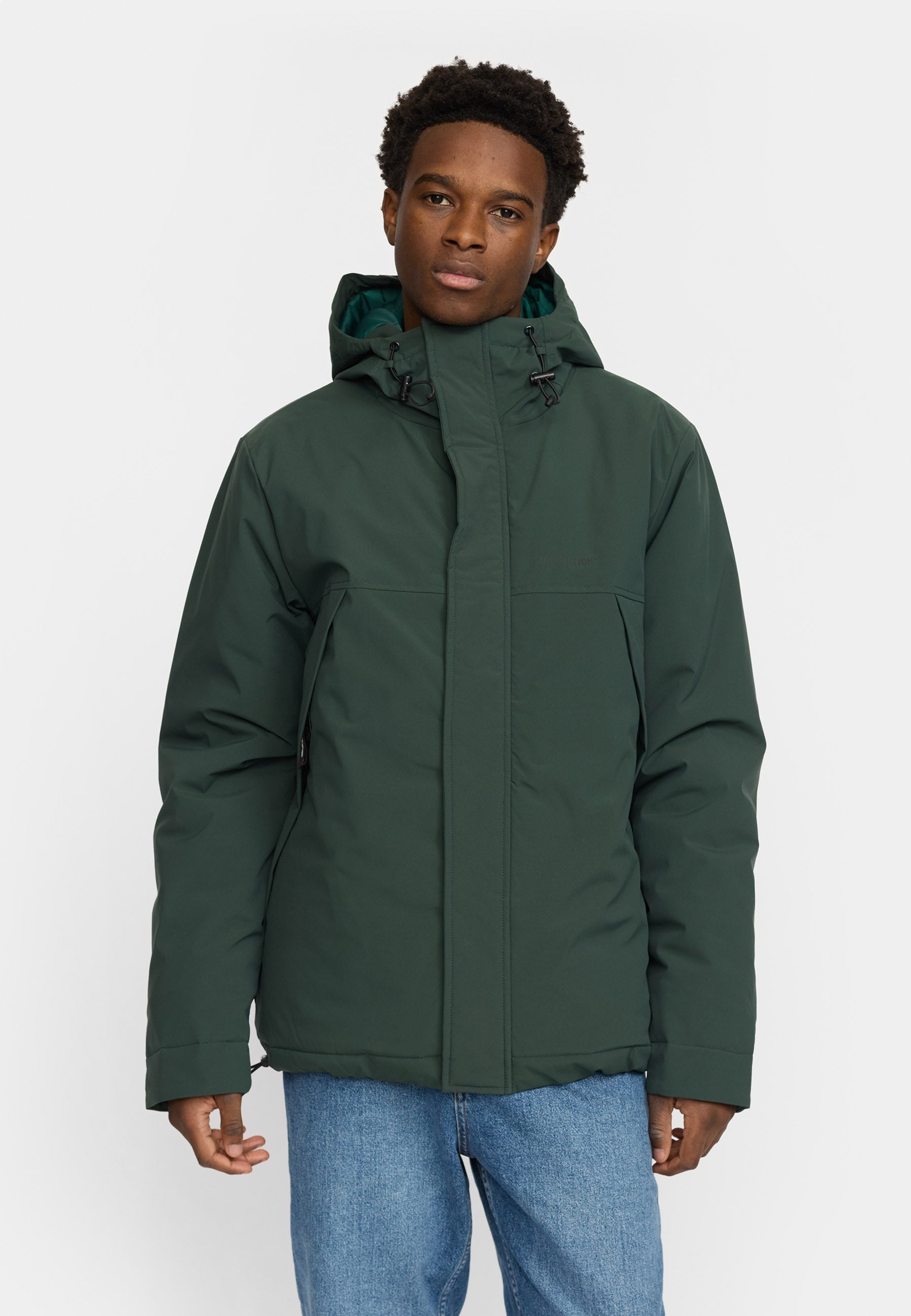 Revolution Padded Tech Jacket Winter Outerwear Darkgreen
