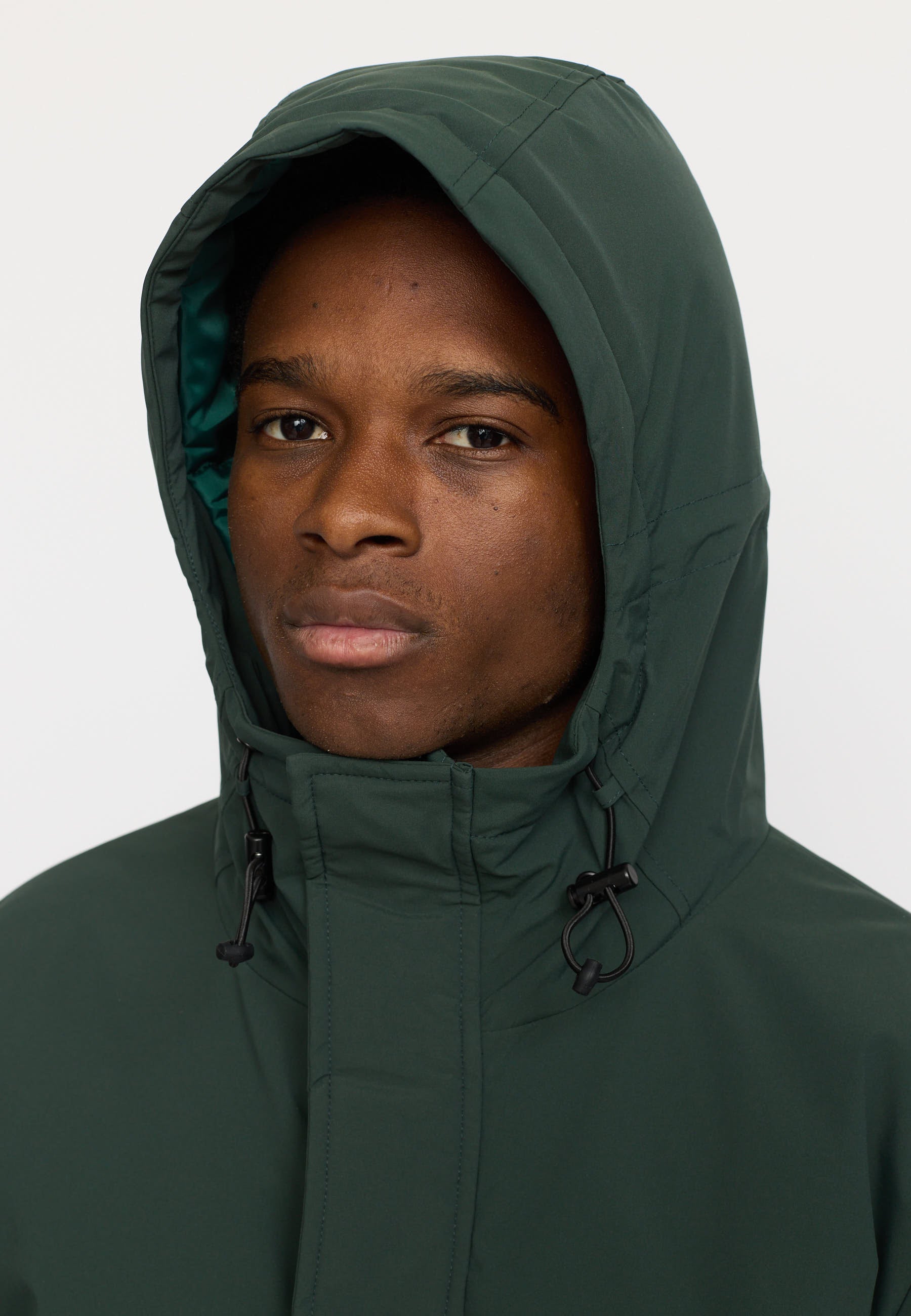 Revolution Padded Tech Jacket Winter Outerwear Darkgreen