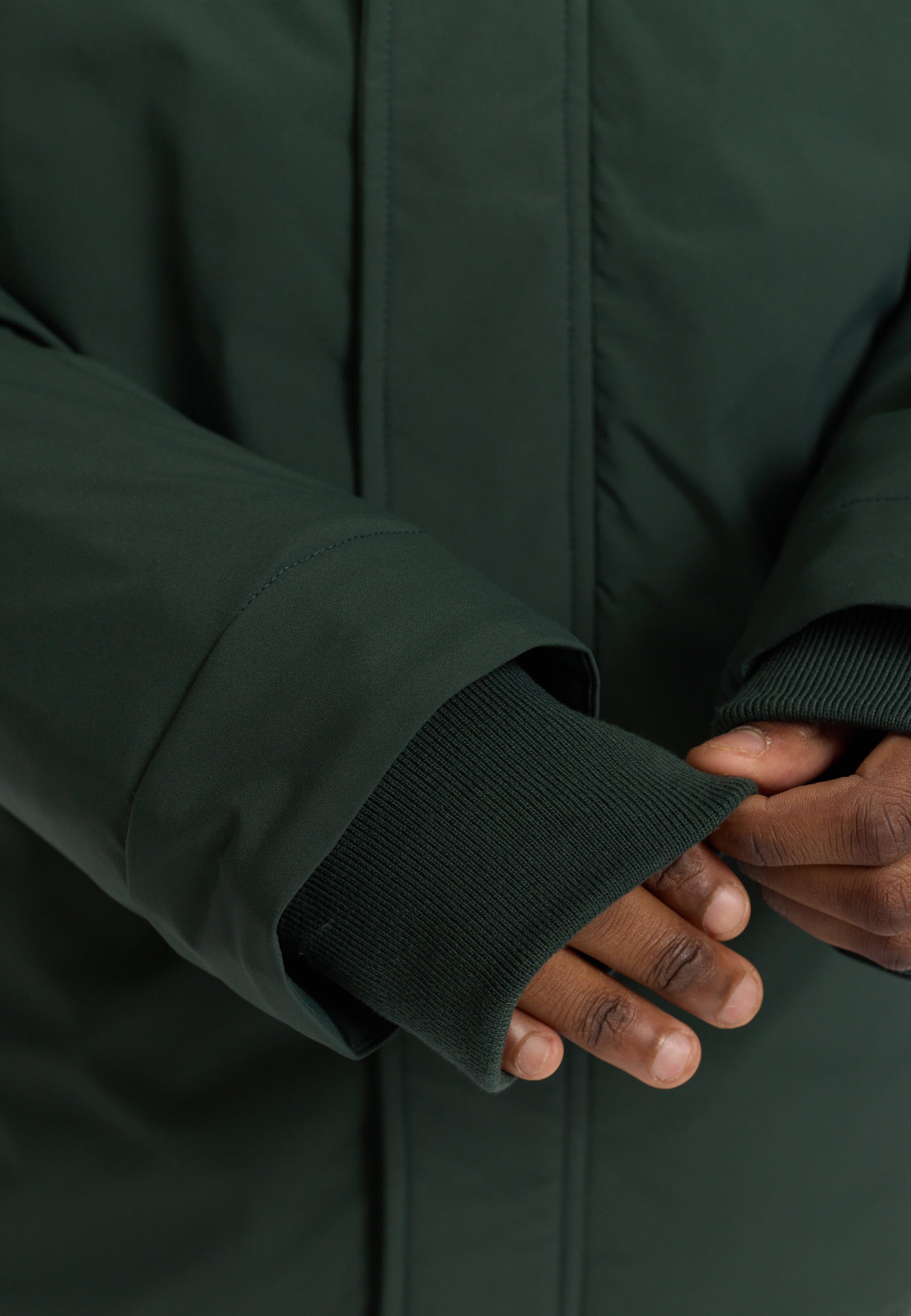 Revolution Padded Tech Jacket Winter Outerwear Darkgreen
