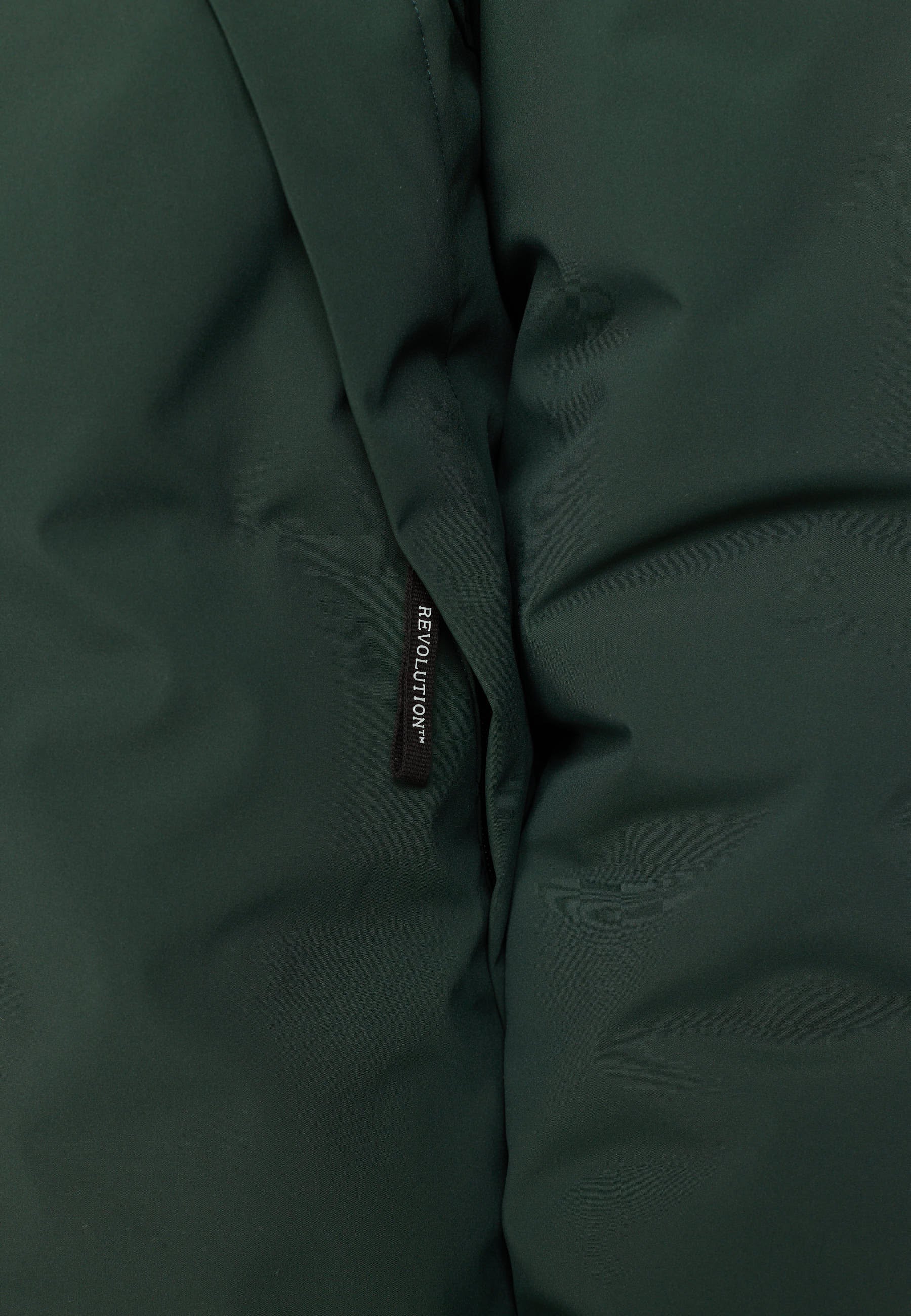 Revolution Padded Tech Jacket Winter Outerwear Darkgreen