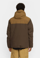 Revolution Padded Tech Jacket Winter Outerwear Brown