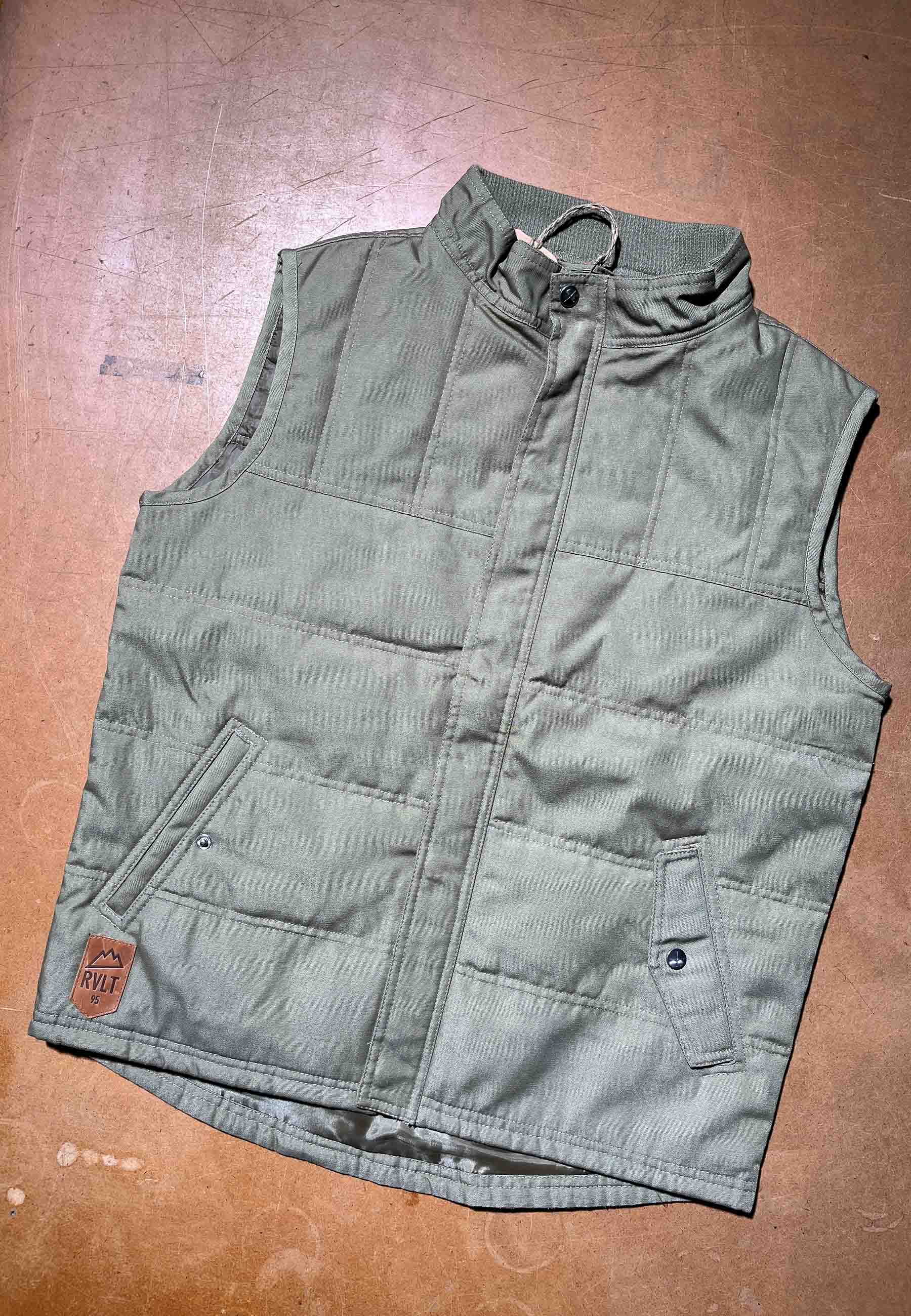 Revolution Padded Vest Vintaged Army