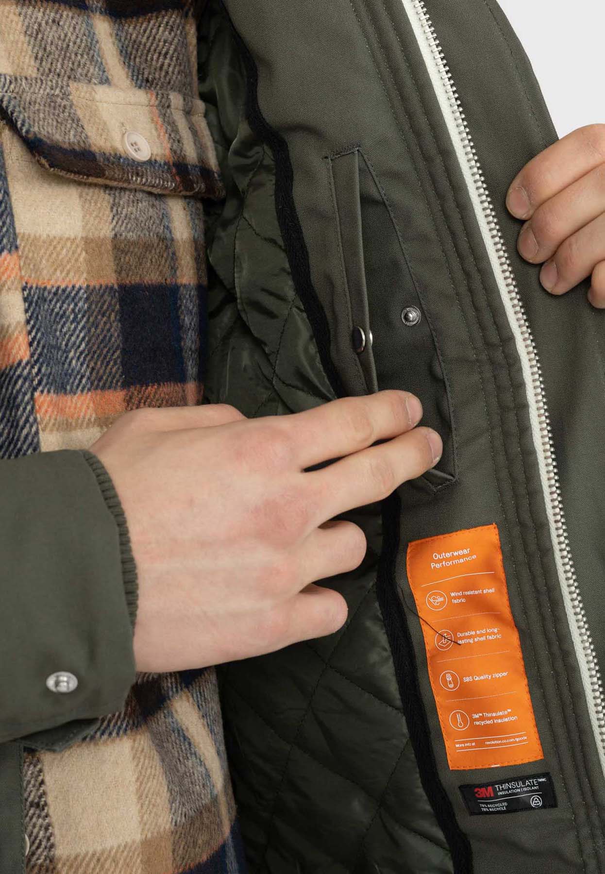 Revolution Parka Jacket Winter Outerwear Army