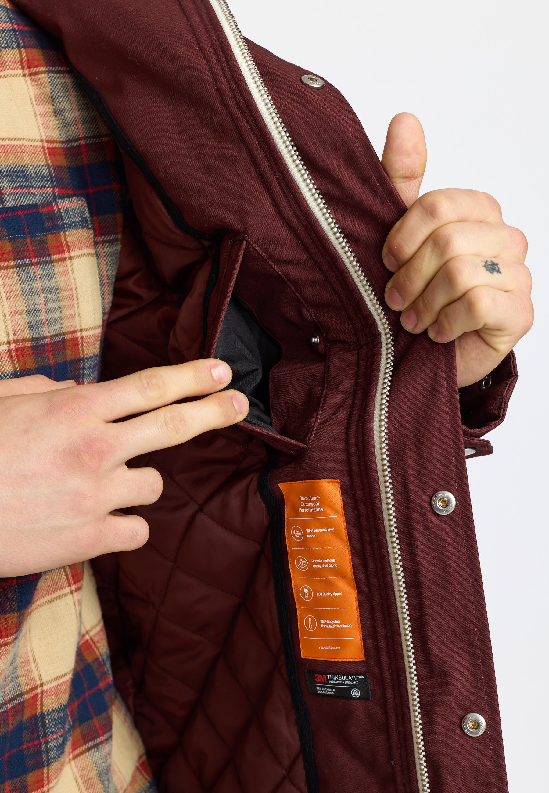 Revolution Parka Jacket Winter Outerwear Burgundy