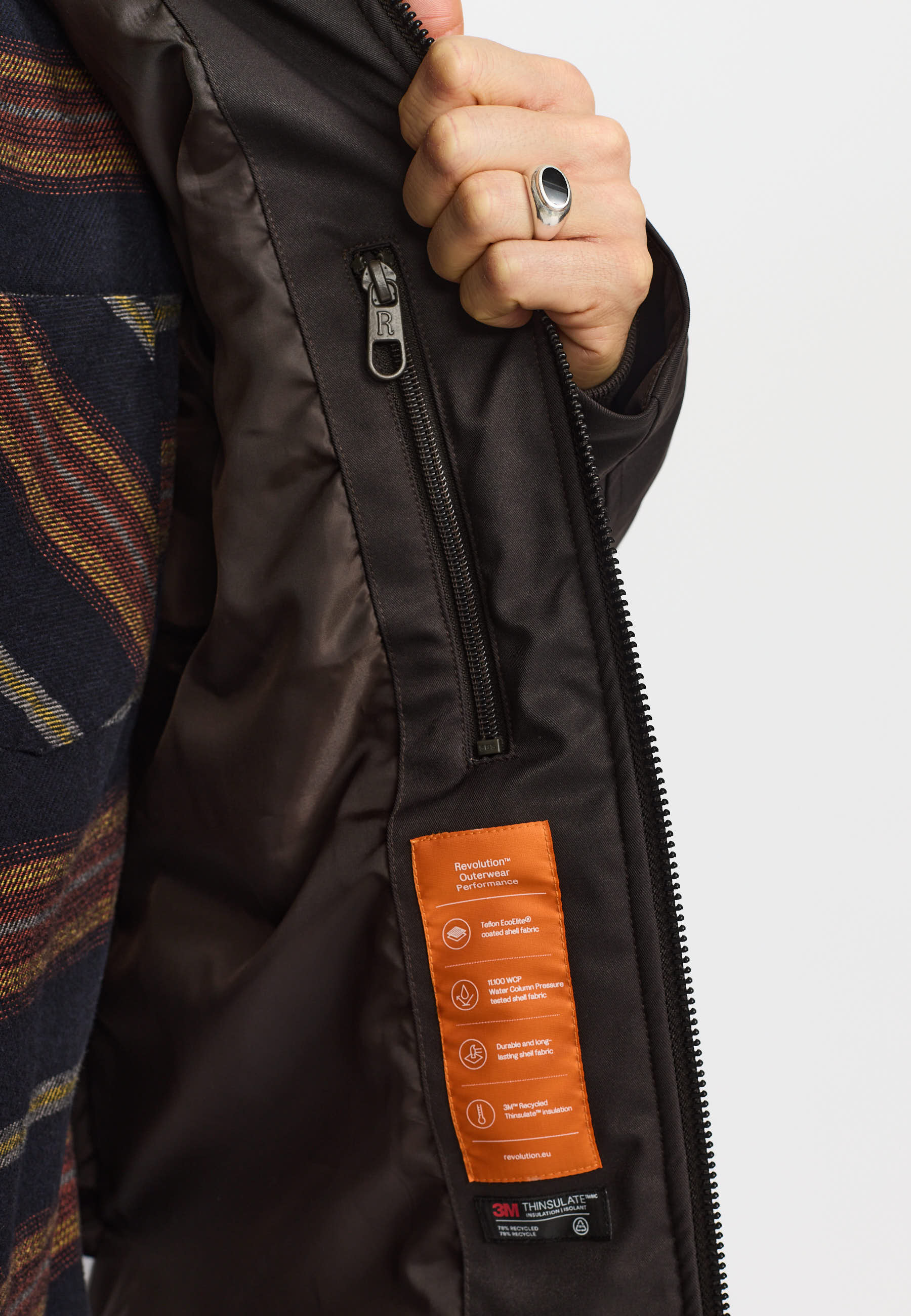 Revolution Parka Jacket Winter Outerwear Darkbrown