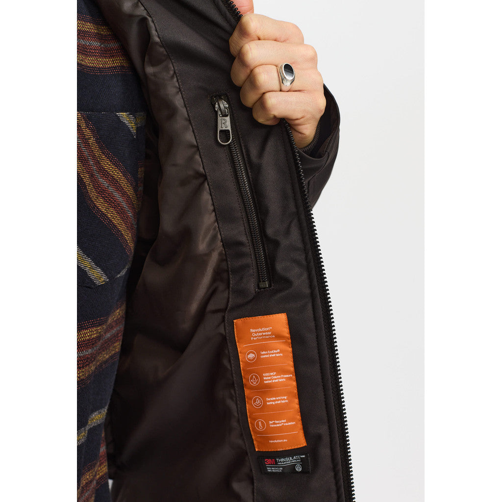 Revolution Parka Jacket Winter Outerwear Darkbrown