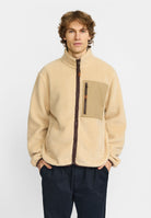 Revolution Pocket Teddy Jacket Fleece Offwhite