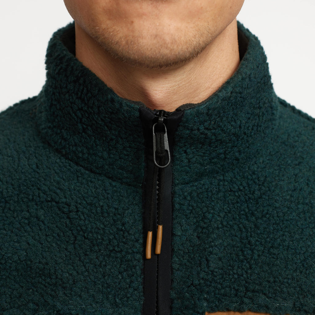 Revolution Pocket Teddy Jacket Fleece Darkgreen