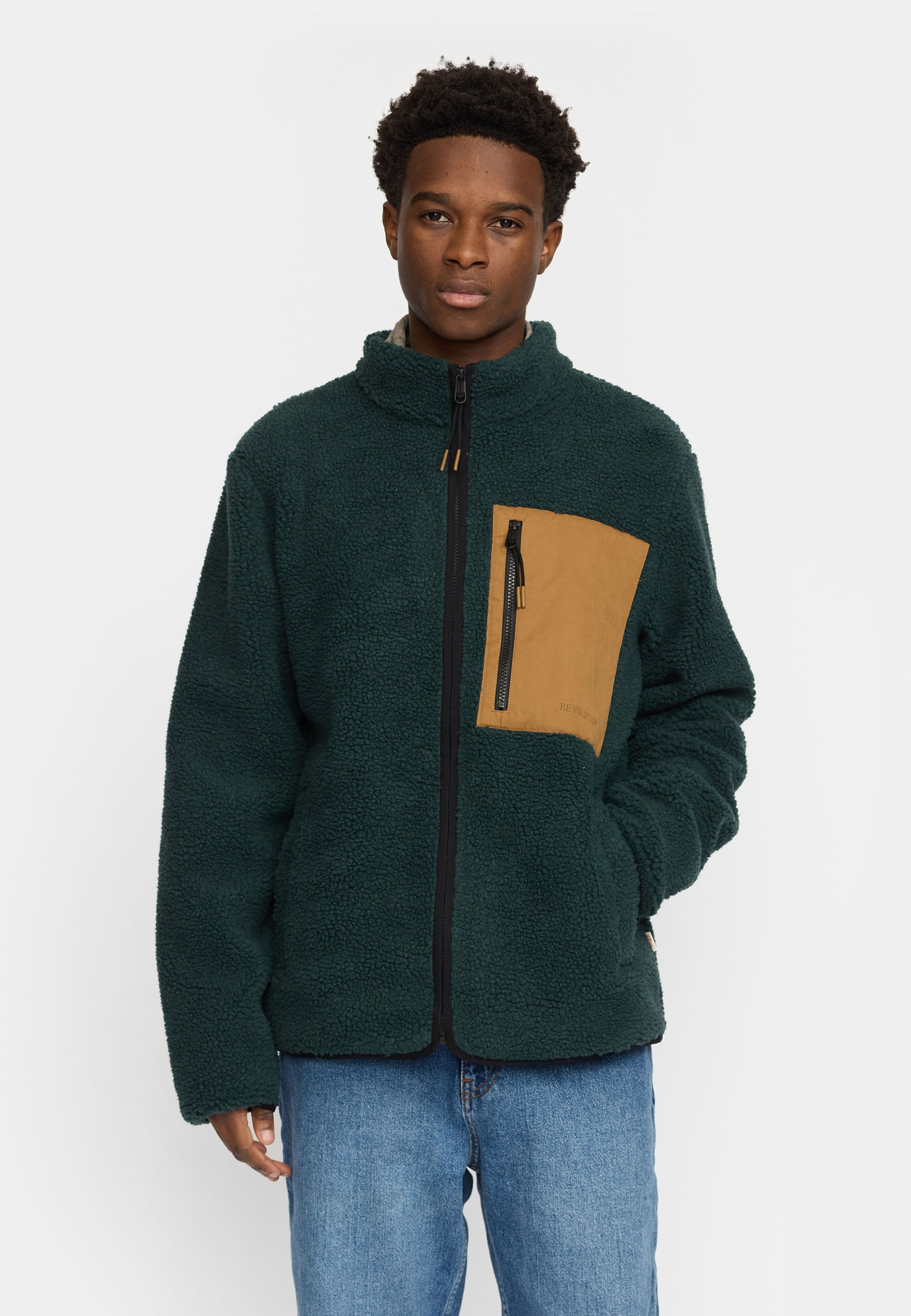 Pocket Teddy Jacket / 7816 - Darkgreen – Revolution.eu
