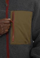 Revolution Pocket Teddy Jacket Fleece Darkgrey