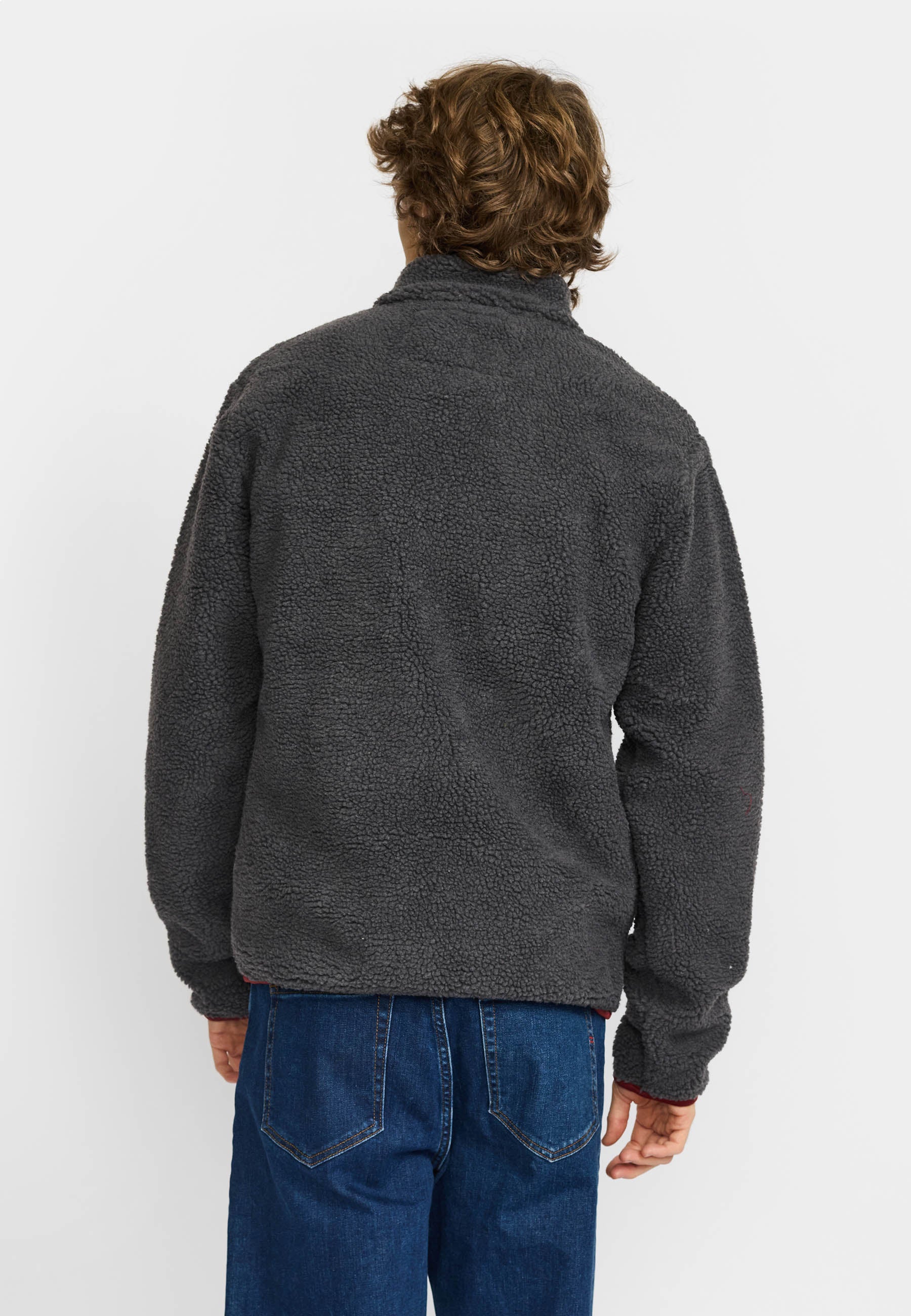 Revolution Pocket Teddy Jacket Fleece Darkgrey