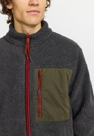 Revolution Pocket Teddy Jacket Fleece Darkgrey