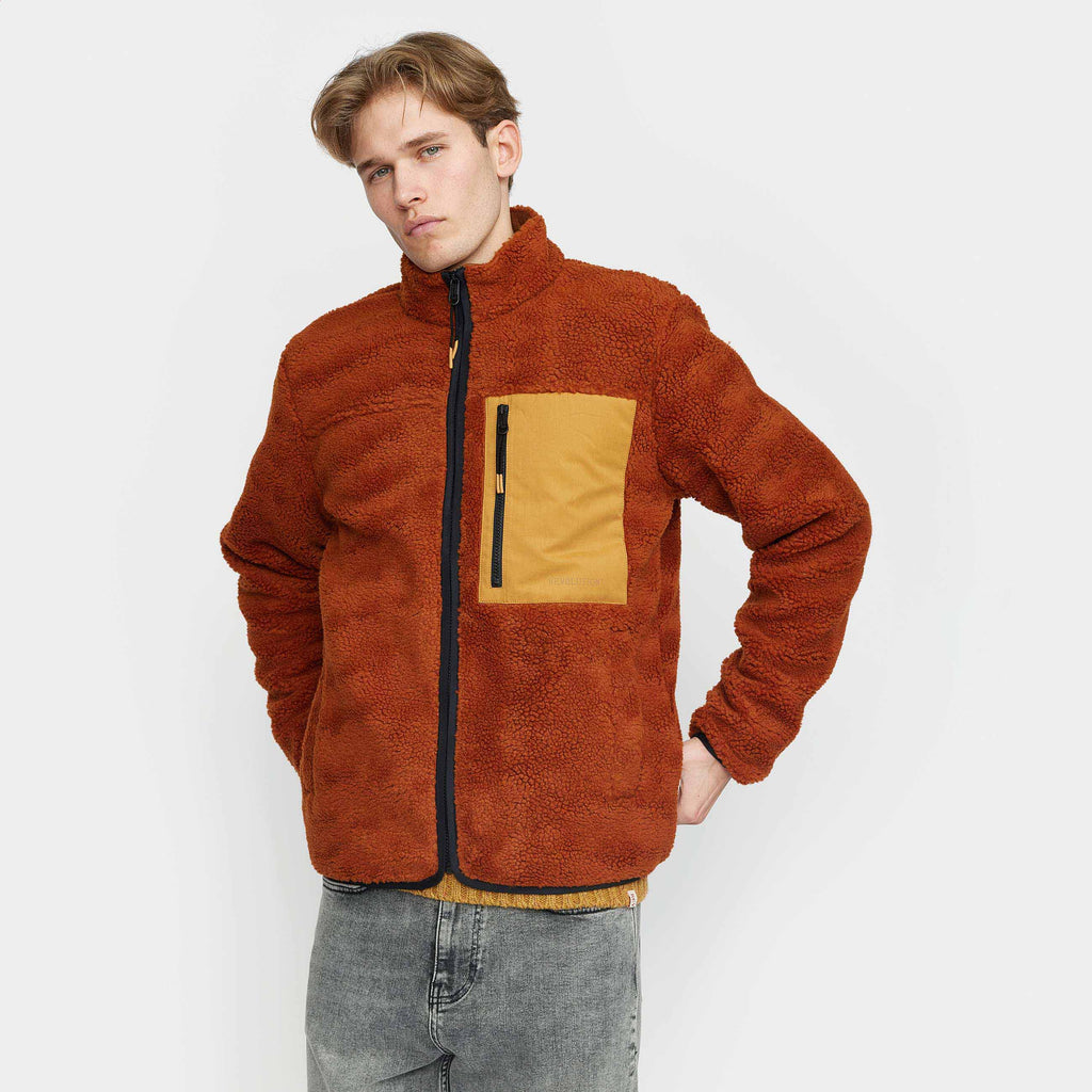 Revolution Pocket Teddy Jacket Fleece Orange